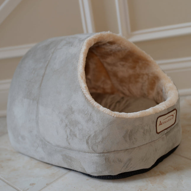 Armarkat faux suede Cat Bed and Cave 18"(L) x 12.5"(W) x 11.5"(H) C18HHL/MH Sage Green