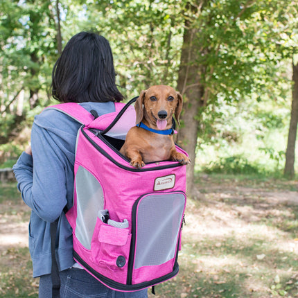 Armarkat PC301P Pets Backpack Pet Carrier In PInk and Gray Combo