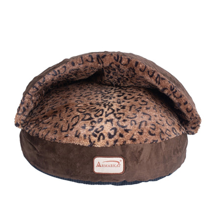 Armarkat Cuddle Cave Cat Bed With Anti Slip Bottom for Cat Kitty Puppy Animalx Cat Slipper Bed C31HKF/BW