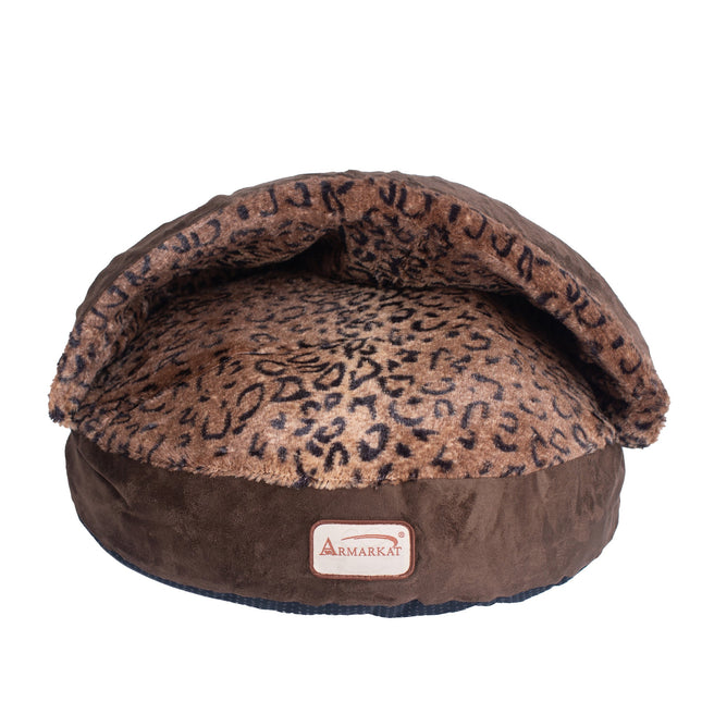 Armarkat Cuddle Cave Cat Bed With Anti Slip Bottom for Cat Kitty Puppy Animalx Cat Slipper Bed C31HKF/BW