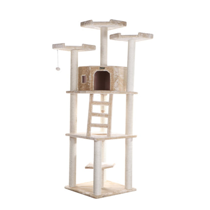 Armarkat Multi-function Cat Tower W Spacious Condo Perches A8001 Beige