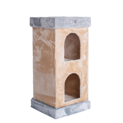 Armarkat Double Condo Cat House With SratchIng Carpet For Cats Kitty Enjoyment