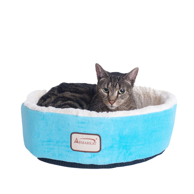 Armarkat 15" Soft Plush Round Dount Cat Beds Dog Cuddler C12HTL/MB