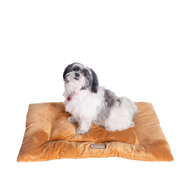 Armarkat M01CZS-M Medium Pet Bed Mat Dog Crate Soft Pad With Poly Fill CushionEarth Brown