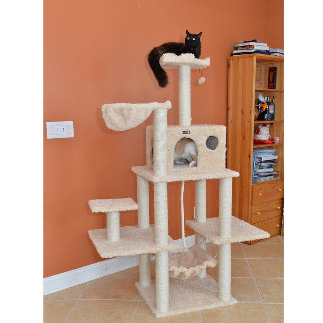 Armarkat Mult -Level Cat Tree Hammock Bed ClimbIng Center for Cats and Kittens A6901