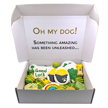 Good Luck Themed Dog Treats Gift Box