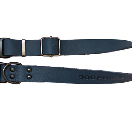 Sport Style Blue Jeans Leather Dog Collar