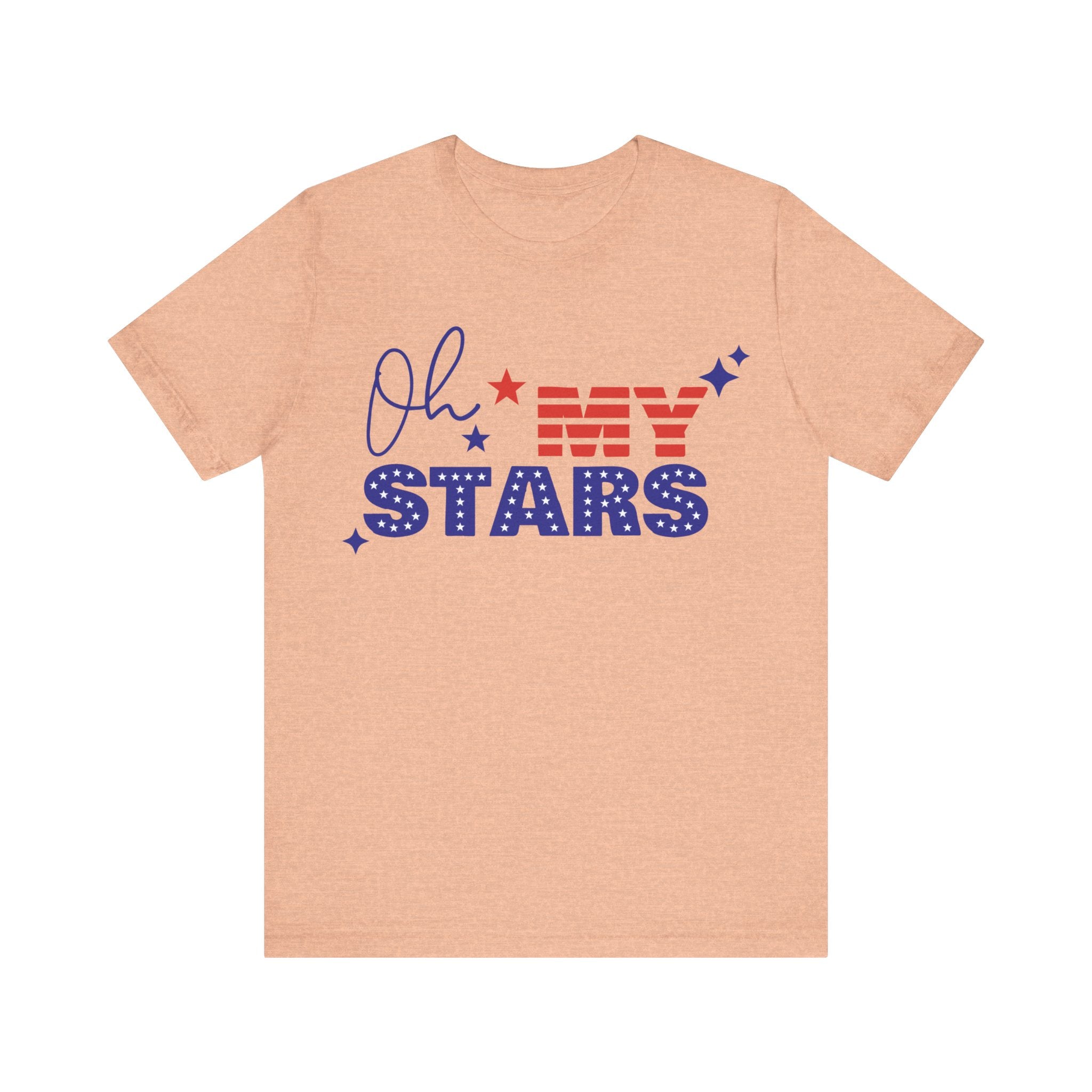 Oh My Stars Short Sleeve Tee Heather Peach