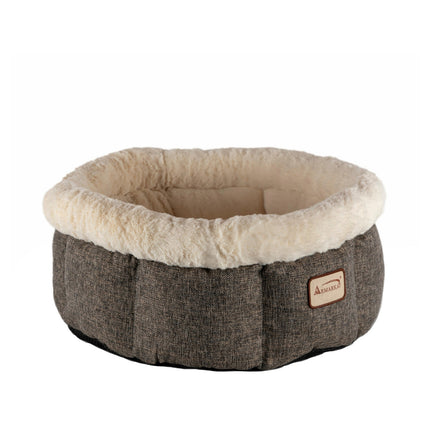 Cozy Cat Bed in Beige and Gray C105HHS/MB