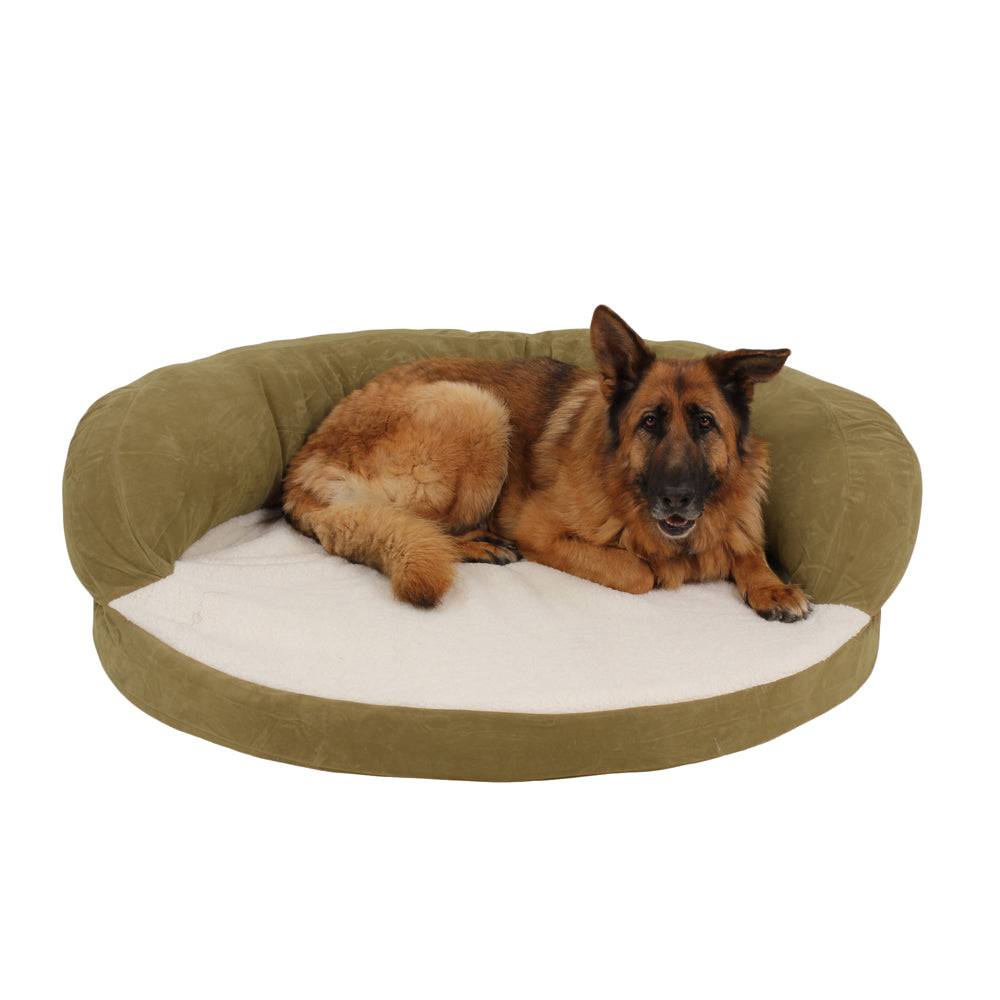 Ortho Sleeper Bolster Pet Bed Sage Large: 50