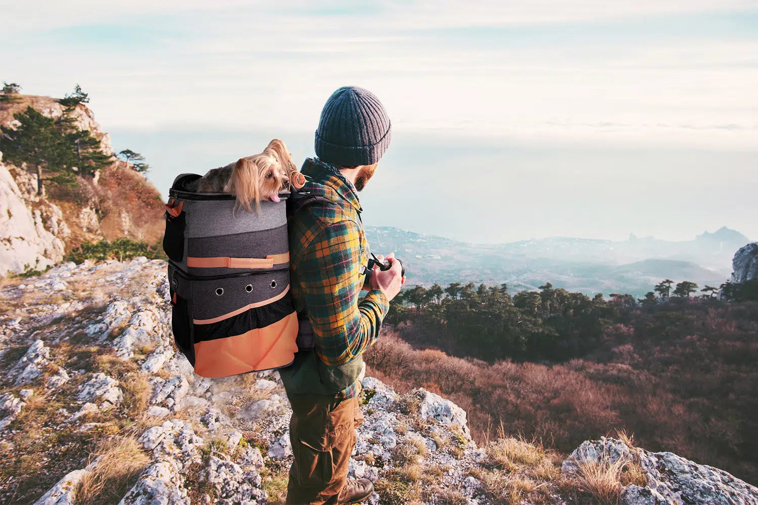 Two-Tier Cat-Dog Backpack Carrier