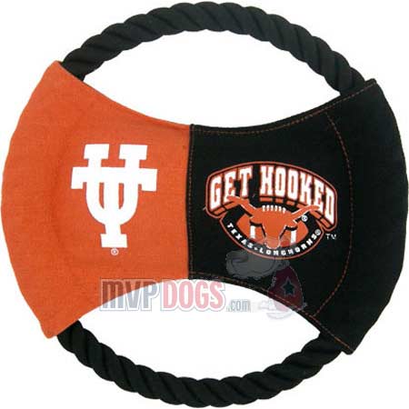 Texas Longhorns NCAA Rope Disk Toy