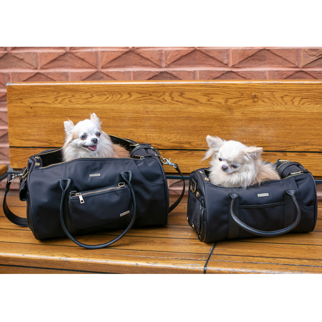 Pet Carrier and Multifunctional Bag in Black