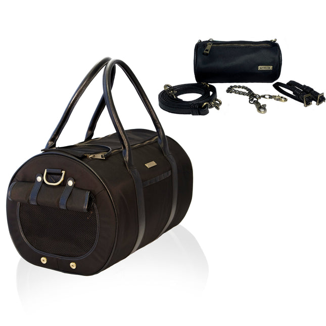 Large Pet Carrier and Multifunctional Bag in Black