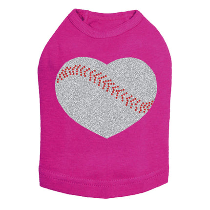 Baseball Heart - Dog Tank