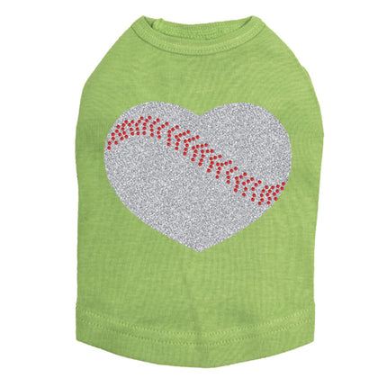 Baseball Heart - Dog Tank