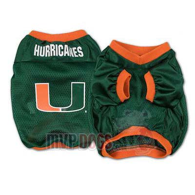 Miami Hurricanes Official Replica Dog Jersey