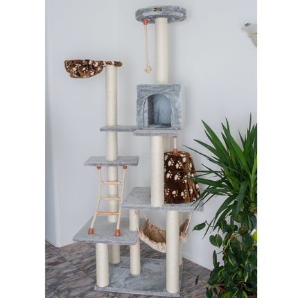 Armarkat Cat Climber Play House A7802 Cat furniture With PlayhouseLounge Basket