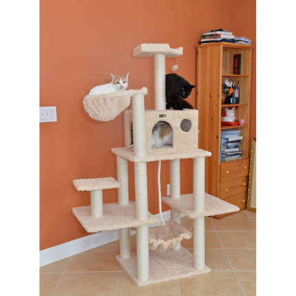 Armarkat Mult -Level Cat Tree Hammock Bed ClimbIng Center for Cats and Kittens A6901