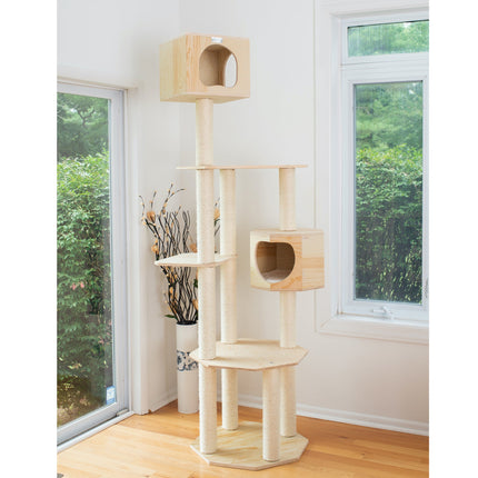 Premium Pinus Sylvestris Wood Cat Tree S8502