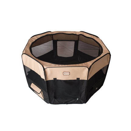 Armarkat PP003BGE-XL Portable Pet Playpen In Black and Beige Combo