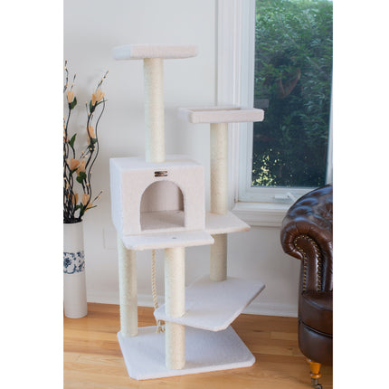 Armarkat Ivory 53" High Cat tree Fleece Covered Cat Climber B5701