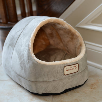 Armarkat faux suede Cat Bed and Cave 18"(L) x 12.5"(W) x 11.5"(H) C18HHL/MH Sage Green