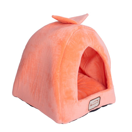 Armarkat Cat Bed Cave Shape Orange/Ivory C10HCS/MB