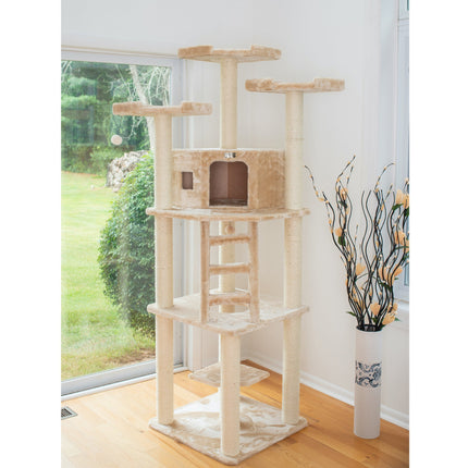 Armarkat Multi-function Cat Tower W Spacious Condo Perches A8001 Beige