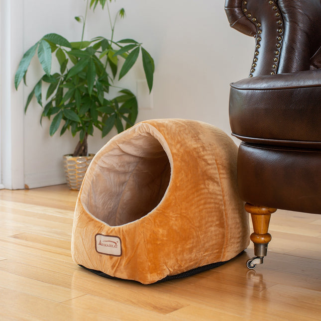 Armarkat Cat Bed Cave Shape Brown/Ivory C11CZS/MH