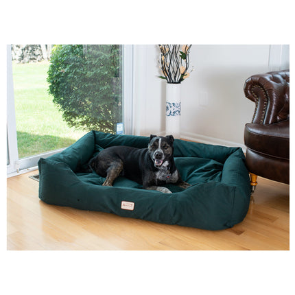 Armarkat Bolstered Dog BedAnti-Slip Pet Bed Laurel Green Large