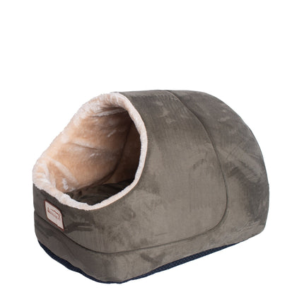 Armarkat faux suede Cat Bed and Cave 18"(L) x 12.5"(W) x 11.5"(H) C18HML/MH Laurel Green