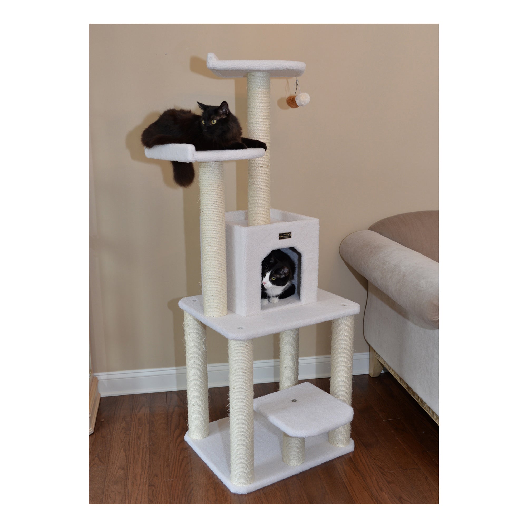 Armarkat B6203 Classic Cat Tree, Jackson Galaxy Approved, Five Levels With Condo and Two Perches