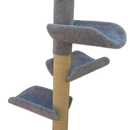 Play Perch Triplex Deluxe Cat Tower with 3 Cat Perch 1 Cat Tunnel