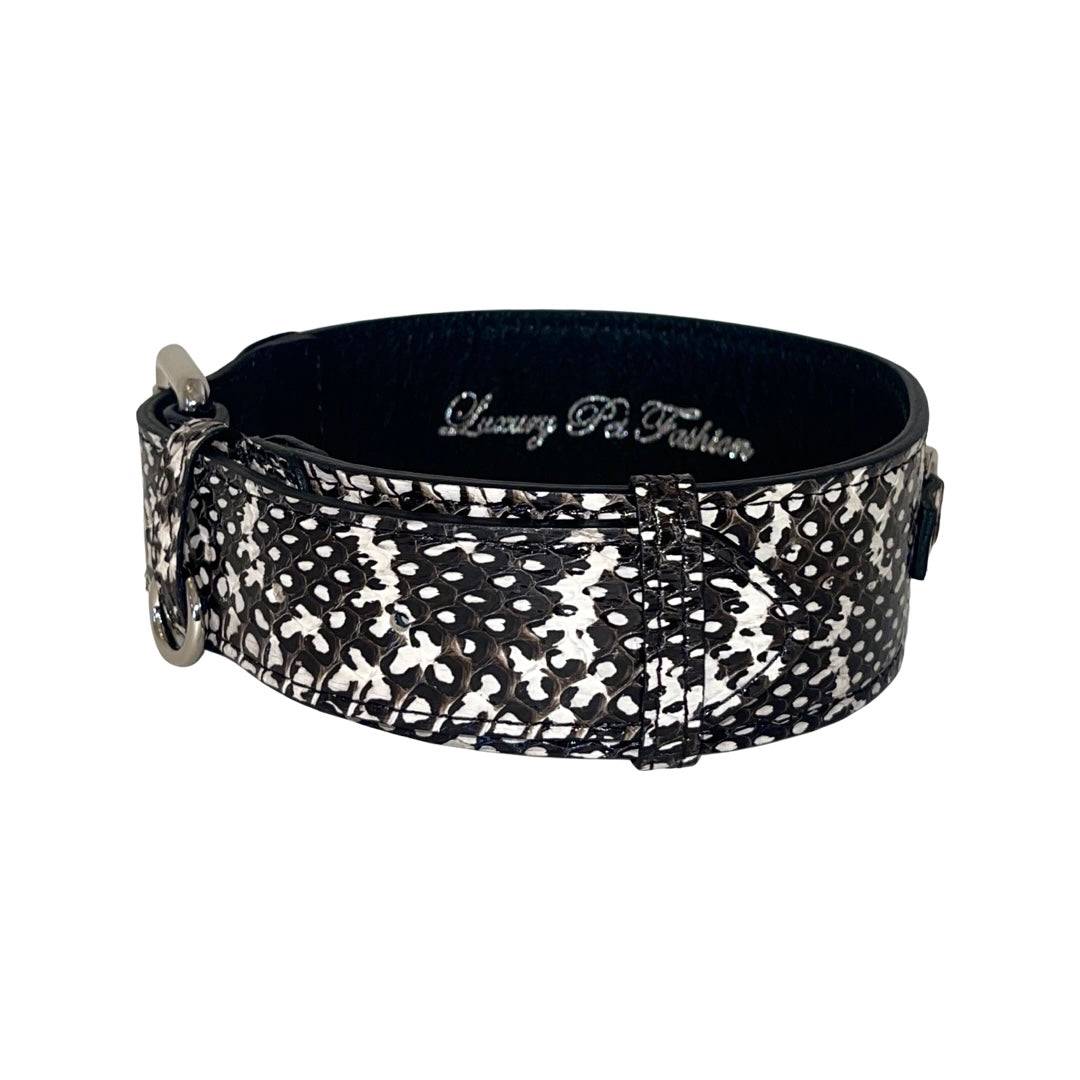 Black & White Classic Snake Collar