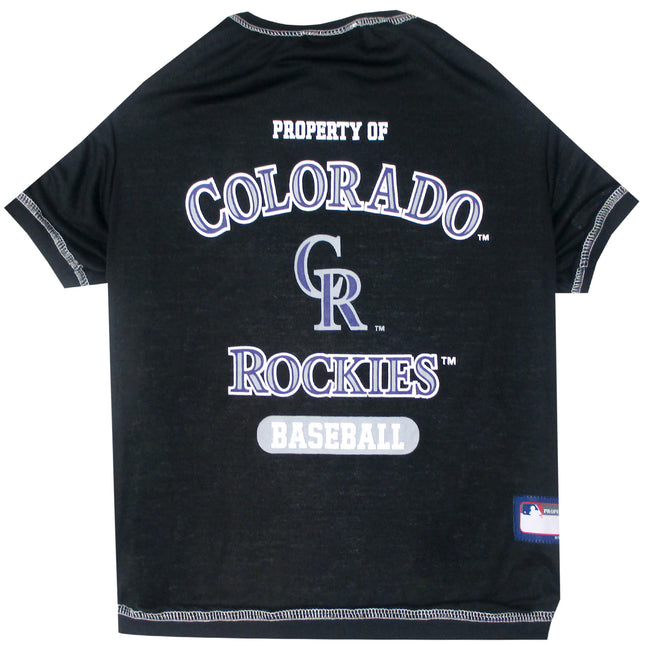 Colorado Rockies Dog Tee Shirt