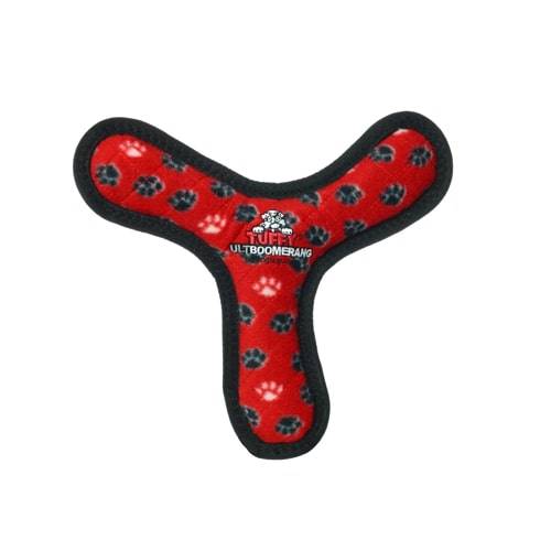 tuffy® Ultimate™ Boomerang Red Paw print