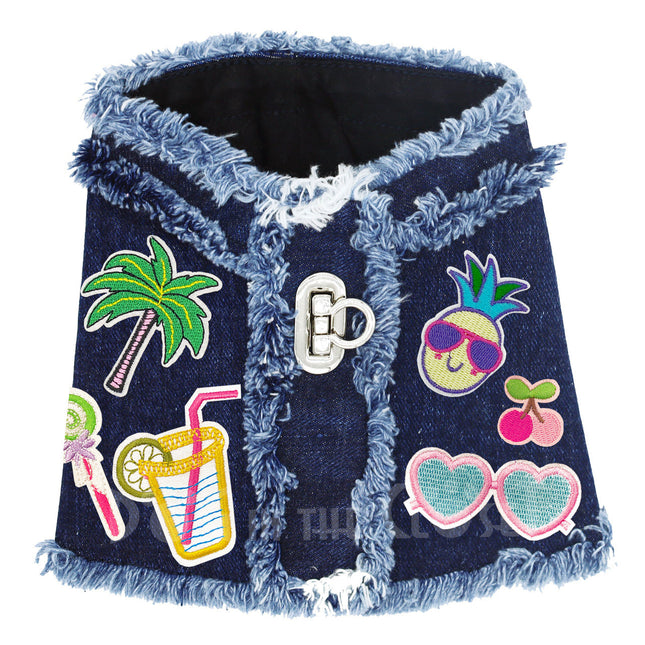 Summer Fun Denim Harness Vest