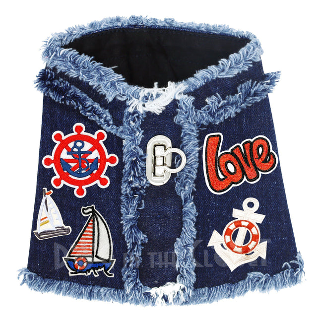 Ships Away Denim Harness Vest