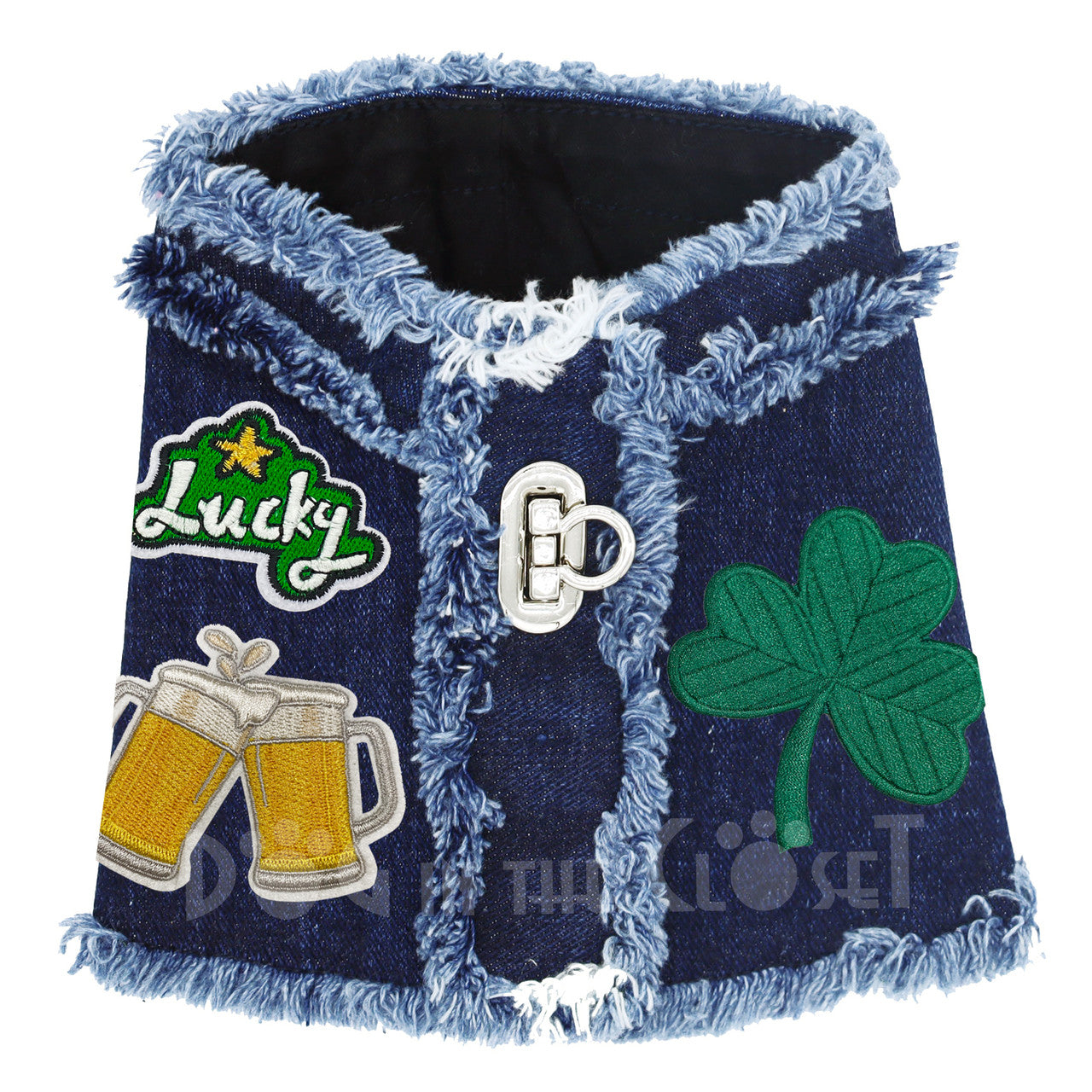 Lucky Me Denim Harness Vest M