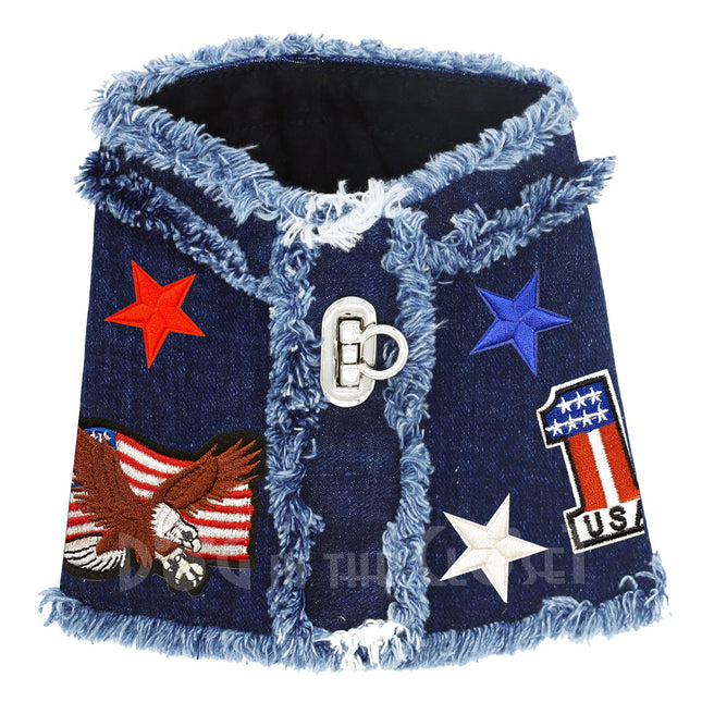 USA 1 Denim Harness Vest