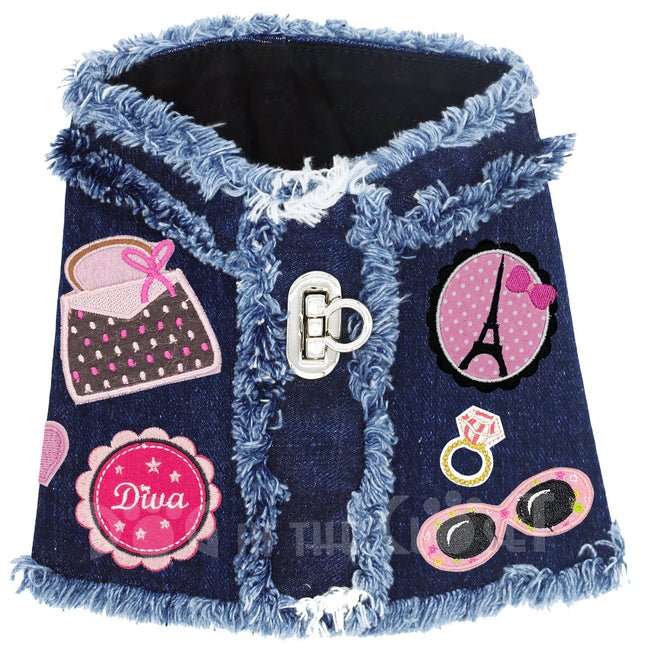 Diva in Paris Denim Harness Vest