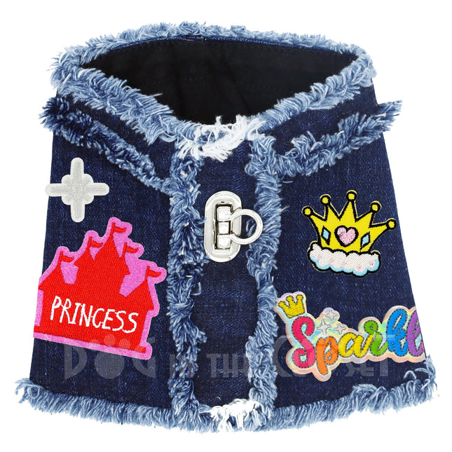 Sparkle Princess Denim Harness Vest