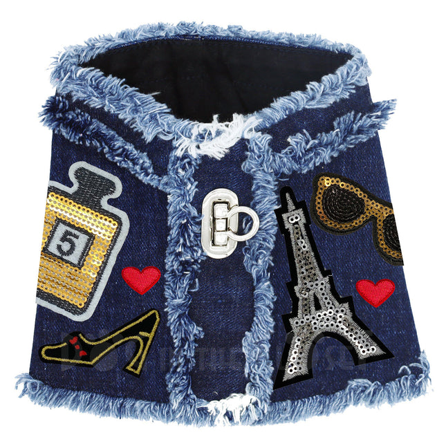 Night in Paris Denim Harness Vest