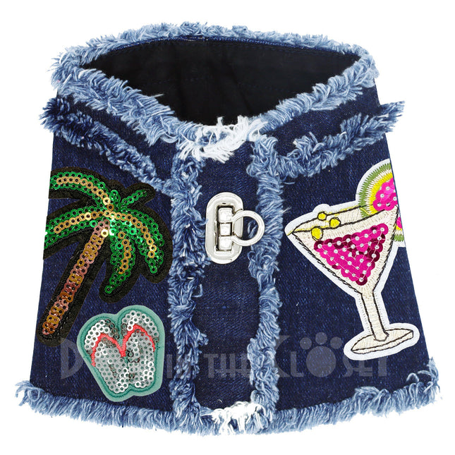 Summer Vacation Denim Harness Vest