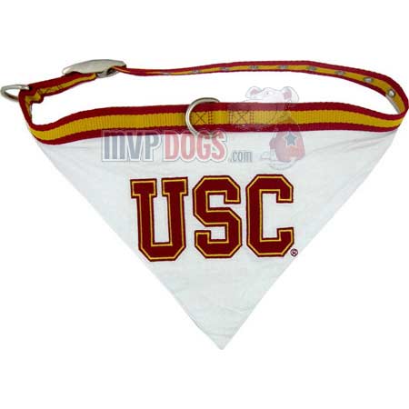 USC Trojans NCAA Dog Collar Bandana