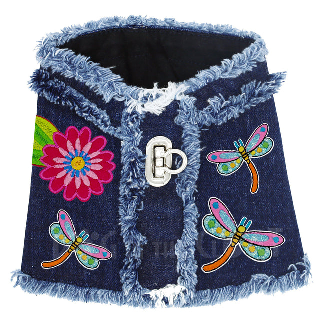 Dragonflies Denim Harness Vest