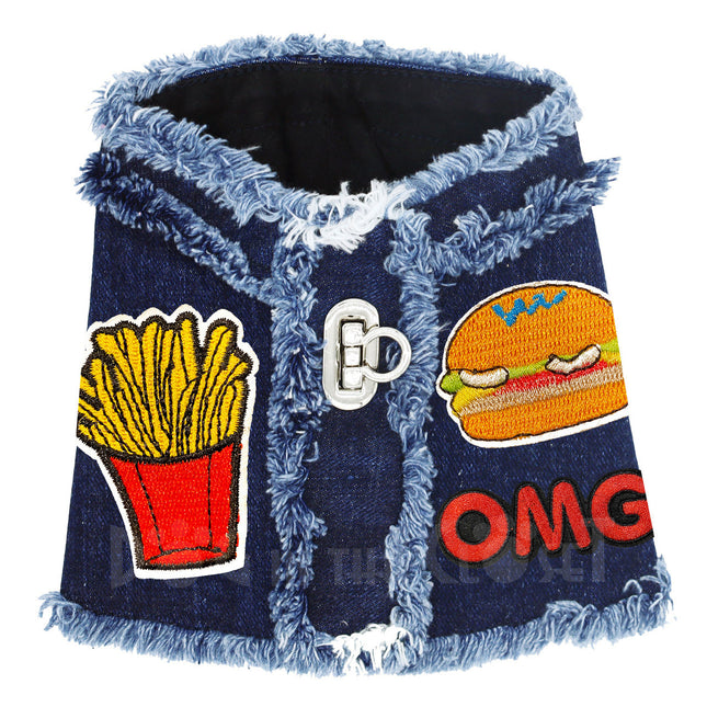 Fast Food OMG Denim Harness Vest