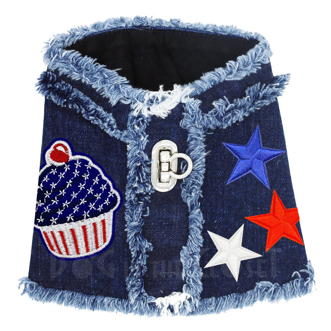 RWB Cupcake Denim Harness Vest