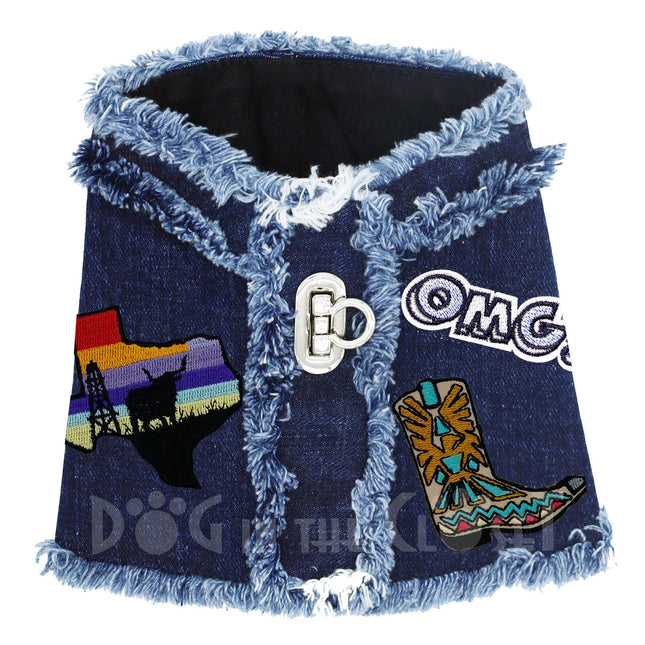 Texas Denim Harness Vest